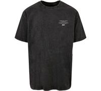 MJ Gonzales Camiseta Higher Than Heaven V.2 Acid Washed Heavy Oversize Tee Negro XXL