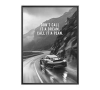MJ-GRAPHICS® Motivationsbilder Porsche 911 GT Fotos Office A4 Bild Büro Motivation Poster Porsche Carrera Motivationsbilder Auto Mood Poster Luxus, Objetivos Sueño, Imagen, Afirmaciones Imagen, sin