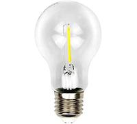 MJ PREMIER Bombilla LED (M) solo para lámparas que funcionan con pilas, blanco cálido E27, 3 V, bombillas LED de bajo voltaje (60 x 108)