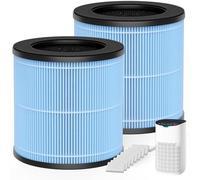 MJ003HD - Filtro de repuesto HEPA compatible con los fiers POMORON MJ003HD Air Puri, filtro HEPA MJ003HD de filtración de 4 etapas, 2 HEPA MJ003HD y 10 almohadillas aromáticas