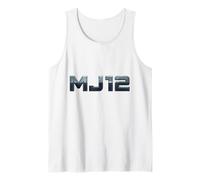 MJ12 UFO Sci-Fi Graphic, diseño Retro de Nave Espacial alienígena Camiseta sin Mangas