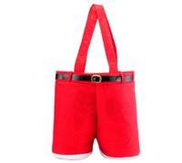 Mjaie Buckram - Bolsa grande de Navidad con diseño de Papá Noel, bolsa de regalo, regalo de alegría, soporte para botella de vino 2024, decoración de Año Nuevo, bolsa de caramelos