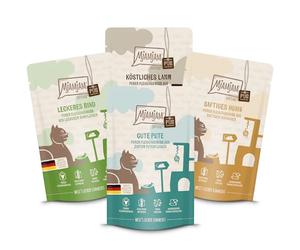 MjAMjAM - Alimento húmedo Premium para Gatos - Pack de Prueba de Pure Meat Enjoy 1, Pack de 12 (12 x 125 g), sin Cereales con Extra de Carne