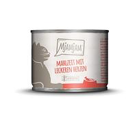 MjAMjAM - Comida húmeda Premium para Gatos - Comida con Corazones deliciosos, 1 Unidad (1 x 200 g), sin Cereales con Mucha Carne Extra