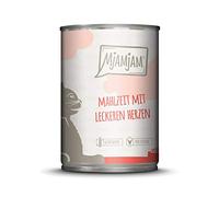 MjAMjAM - Comida húmeda Premium para Gatos - Comida con Corazones deliciosos, 1 Unidad (1 x 400 g), sin Cereales con Mucha Carne Extra