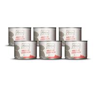 MjAMjAM - comida húmeda premium para gatos - comida con deliciosos corazones, paquete de 6 (6 x 200 g), sin cereales con carne extra