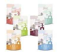 MjAMjAM - comida húmeda premium para gatos - comidas deliciosas Mixpaket III para tu gato, pack de 6 (6 x 300 g), sin cereales con extra de carne