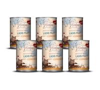 MjAMjAM - Comida húmeda Premium para Gatos - Duett - Filete de salmón Besos de Pollo, 6 Pack (6x390g), sin Cereales