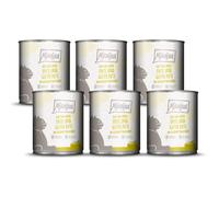 MjAMjAM - Comida húmeda Premium para Gatos - Duo de Pato tierno & Buen Pavo con Calabaza al Vapor, Pack de 6 (6 x 800 g), sin Cereales con Extra de Carne