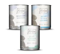 MjAMjAM - Comida húmeda premium para gatos - paquete mixto II - pollo y calabaza, pavo, pato y aves, paquete de 6 (6 x 800 g), sin cereales y con carne extra