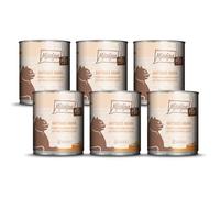 MjAMjAM - comida húmeda premium para gatos - pure meat enjoy - jugoso puré de pollo, pack de 6 (6 x 800 g), sin cereales con extra de carne