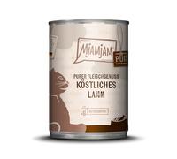 MjAMjAM - Comida húmeda Premium para Gatos - Puro Placer de Carne, Delicioso Cordero Puro, 1 Paquete (1 x 400 g), sin Cereales con Mucha Carne