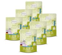 MjAMjAM - Comida húmeda Premium para Gatos - Quetschie - Senior - Duo de Pato tierno y Conejo, 6 Pack (6x300g), sin Cereales