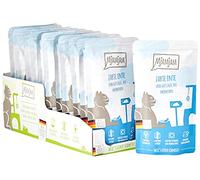 MjAMjAM - comida húmeda premium para gatos - Quetschie - tierno pato y ave con deliciosas zanahorias, pack de 12 (12 x 125 g), sin cereales con extra de carne