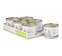 MjAMjAM - comida húmeda premium para gatos - sabroso pavo con deliciosas zanahorias, pack de 6 (6 x 200 g), sin cereales con extra de carne