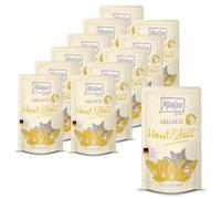 MjAMjAM - Comida húmeda Premium para Gatos - Wellness - Piel y Pelo - Pollo, 12 Pack (12 x 125g), sin Cereales