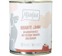 MjAMjAM - comida húmeda premium para perros - Cordero suculento sobre arroz hervido con tomates frescos, pack de 6 (6 x 800 g), natural con extra de carne