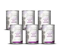 MjAMjAM - Comida húmeda Premium para Perros - Duo de Buen Pavo y Conejo, Pack de 6 (6 x 400 g), sin Cereales con Extra de Carne