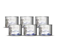 MjAMjAM - Comida húmeda Premium para Perros - Duo de suculento Pollo y Trucha con calabacín al Vapor, Pack de 6 (6 x 200 g), sin Cereales con Extra de Carne