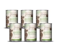 MjAMjAM - Comida húmeda Premium para Perros - Puro Placer cárnico - Deliciosa Carne de Vacuno Pura, Pack de 6 (6 x 400 g), sin Cereales con Extra de Carne
