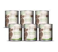 MjAMjAM - Comida húmeda Premium para Perros - Puro Placer cárnico - Deliciosa Carne de Vacuno Pura, Pack de 6 (6 x 800 g), sin Cereales con Extra de Carne