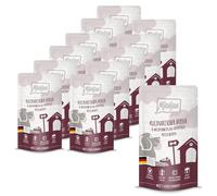 MjAMjAM - Comida húmeda Premium para Perros - Quetschie - Ciervo culinario & jabalí con arándonos, Pack de 12 (12 x 125g), sin Cereales con Extra de Carne