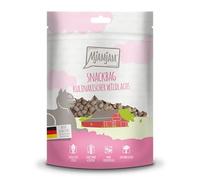 MjAMjAM - snack premium para gatos - bolsa snack - salmón salvaje culinario, pack de 1 (1 x 125 g), natural sin conservantes sintéticos