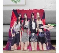 MJCZEGDCR Blackpink Manta De Forro Polar, Manta Fina para Sofá, Ultrasuave Y Cálida, Microfibra 3D, para Adultos Y Niños 50x60inch(127x152cm)