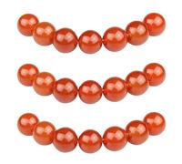 MJDCB 10mm 35 piezas Cuentas de Piedra Ágata Cornalina Roja Redondas Sueltas Piedras Semipreciosas Naturales para Hacer Joyas Pulseras Collares