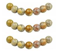 MJDCB 10mm 35 piezas Cuentas de Piedra Ágata Loca Redondas Sueltas Piedras Semipreciosas Naturales para Hacer Joyas Pulseras Collares
