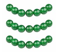 MJDCB 10mm 35 piezas Cuentas de Piedra Ágata Verde Redondas Sueltas Piedras Semipreciosas Naturales para Hacer Joyas Pulseras Collares