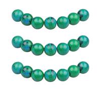 MJDCB 10mm 35 piezas Cuentas de Piedra Fénix Sintética Redondas Sueltas Abalorios para Hacer Joyas Pulseras Collares