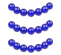 MJDCB 10mm 35 piezas Cuentas de Piedra Jade Azul Zafiro Redondas Sueltas Piedras Semipreciosas para Hacer Joyas Pulseras Collares