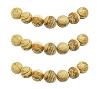 MJDCB 10mm 35 piezas Cuentas de Piedra Jasper Imagen Redondas Sueltas Piedras Semipreciosas Naturales para Hacer Joyas Pulseras Collares