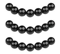 MJDCB 10mm 35 piezas Cuentas de Piedra Obsidiana Negra Redondas Sueltas Piedras Semipreciosas para Hacer Joyas Pulseras Collares