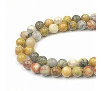 MJDCB 12mm 30 piezas Cuentas de Piedra Ágata Loca Redondas Sueltas Piedras Semipreciosas Naturales para Hacer Joyas Pulseras Collares