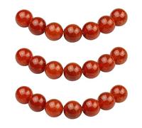 MJDCB 12mm 30 piezas Cuentas de Piedra Ágata Vena Dragón Roja Redondas Sueltas Piedras Semipreciosas Naturales para Hacer Joyas Pulseras Collares