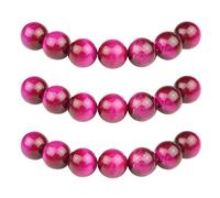 MJDCB 12mm 30 piezas Cuentas de Piedra Ojo de Tigre Rojo Rosa Redondas Sueltas Piedras Semipreciosas Naturales para Hacer Joyas Pulseras Collares