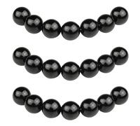 MJDCB 12mm 30 piezas Cuentas de Piedra Ónice Negro Redondas Sueltas Semipreciosas Naturales para Hacer Joyas Pulseras Collares
