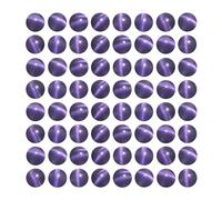 MJDCB 30 piezass Cuentas de Ojo de Gato Morado 12mm Abalorio de Cristal Redondas Sueltas para Hacer Joyería Pulsera Collar Pendientes Bisutería Accesorios