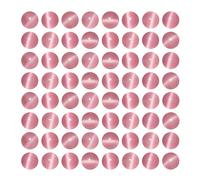 MJDCB 35 piezass Cuentas de Ojo de Gato Rosa 10mm Abalorio de Cristal Redondas Sueltas para Hacer Joyería Pulsera Collar Pendientes Bisutería Accesorios
