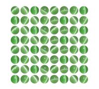MJDCB 45 piezass Cuentas de Ojo de Gato Verde Claro 8mm Abalorio de Cristal Redondas Sueltas para Hacer Joyería Pulsera Collar Pendientes Bisutería Accesorios