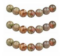 MJDCB 6mm 60 piezas Cuentas de Piedra Océano Redondas Sueltas Piedras Semipreciosas Naturales para Hacer Joyas Pulseras Collares