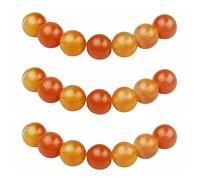 MJDCB 8mm 43 piezas Cuentas de Piedra Cornalina Rojo Redondas Sueltas Piedras Semipreciosas Naturales para Hacer Joyas Pulseras Collares