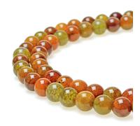 MJDCB Natural Ancient Crack Agate Beads Dragn Dragn Amarillo Venia Agata Beads redondas de piedra para collar de bricolaje Bracelat Joyas que fabri