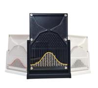 MJDHS El Tablero De Galton, Un Modelo MatemáTico De La DistribucióN Normal, Es Una Herramienta Eficaz Para Experimentos EstadíSticos Y Es Adecuado Tanto Para Profesores Como Para E(Color:Curva dorada)