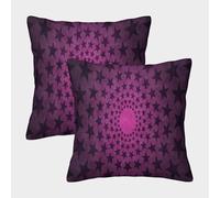 MJFCoin Estrellas Fundas Cojines Antialérgicas 2 Piezas Luminaryos Funda De Almohada Poliéster Cuadradas Un Detalle Romántico para La Persona Que Amas 45x45cm