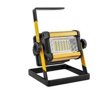 MJFVN Foco LED Portátil Recargable De 36LED, Luces De Trabajo, Lámpara De Camping, Linterna, Proyector Recargable con Batería 18650(50W Without Battery)