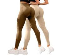 MJGkhiy 2 Pack Mujer Leggings de Compresión 3D para Anti Masa Grasa Deportivos Push Up Leggins Anticelulitis Fitness Pantalones Gimnasio Adelgazantes Cintura Alta Elásticos Pilates Yoga Pants, verde