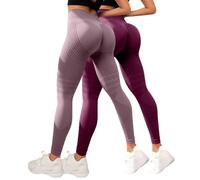 MJGkhiy 2 Pack Mujer Leggings de Compresión 3D para Anti Masa Grasa Deportivos Push Up Leggins Anticelulitis Fitness Pantalones Gimnasio Adelgazantes Cintura Alta Elásticos Pilates Yoga Pants, Angia